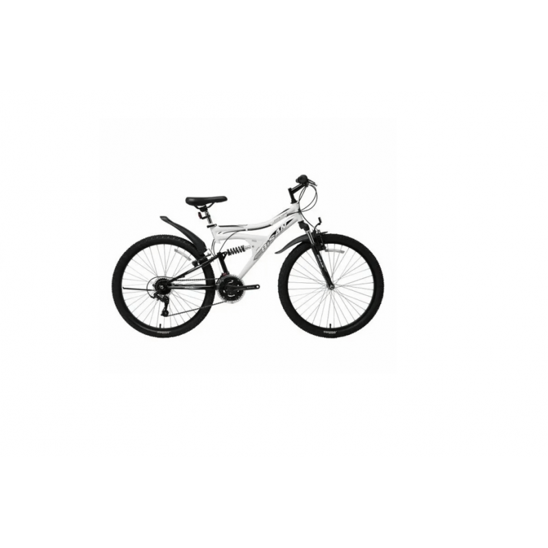 Bisan Mts 4300 24-Jant V-Fren Dağ Bisikleti (Beyaz-Siyah)