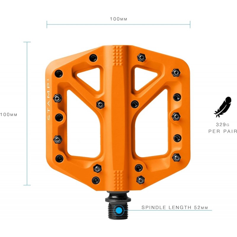 Pedal Crankbrothers Stamp 1 Büyük Turuncu