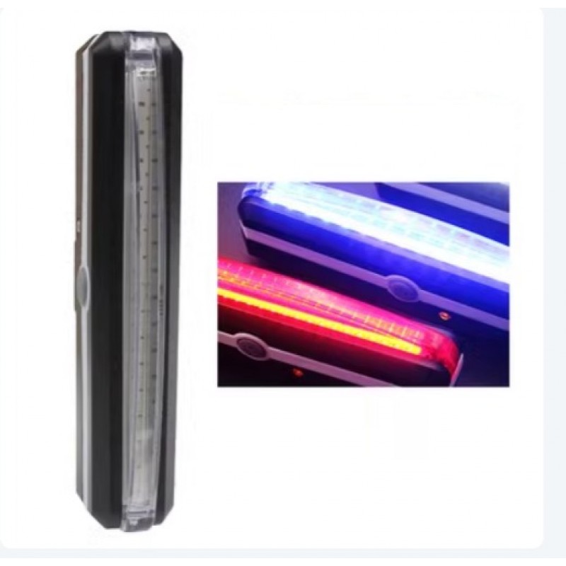 Arka Stop Kırmızı Mavi Çakar Usb Şarjlı 100 Lumen