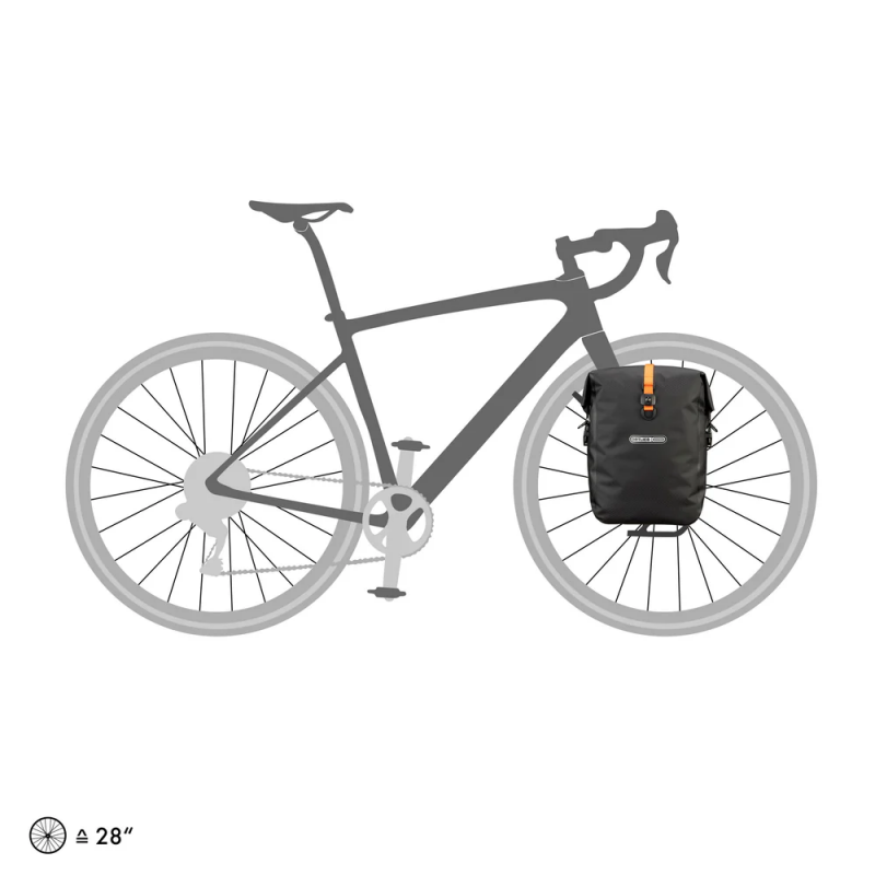 Ortlieb F9982 Bikepacking Gravel Çanta 25L Mat Siyah