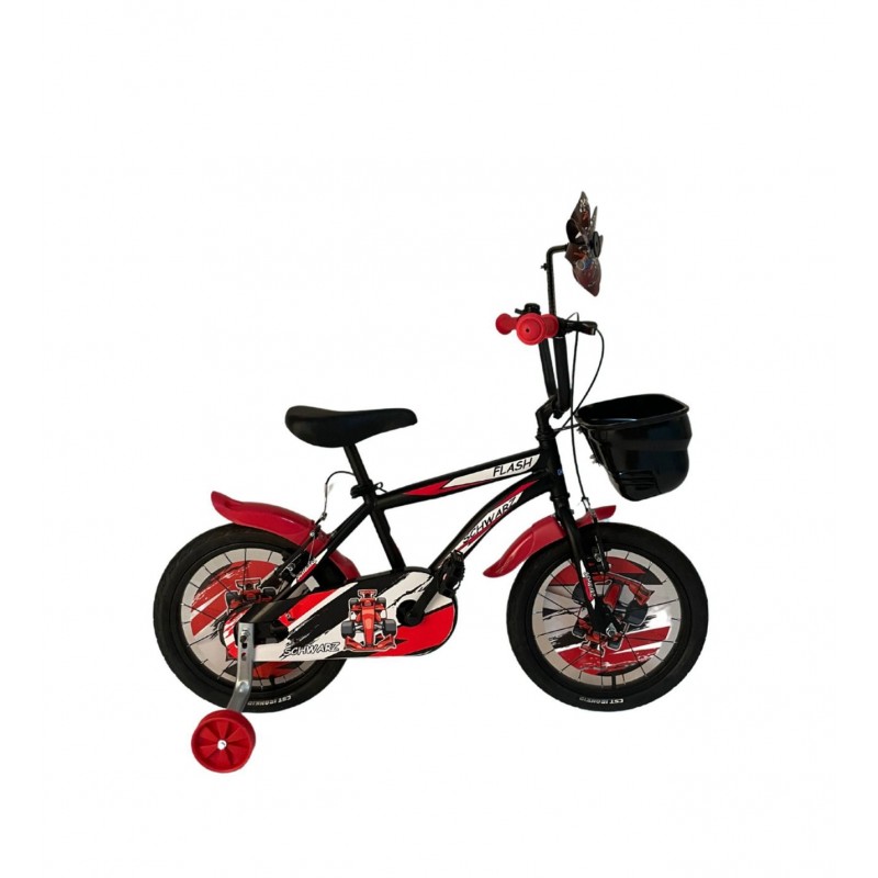 Schwarz Flash 16 Jant V Fren Çocuk Bisikleti (Siy...