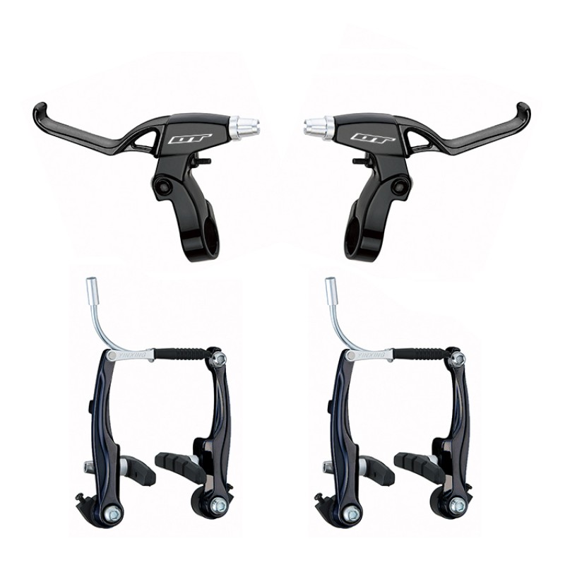 V-Brake Fren Takımı Full Set Alüminyum Siyah Dt