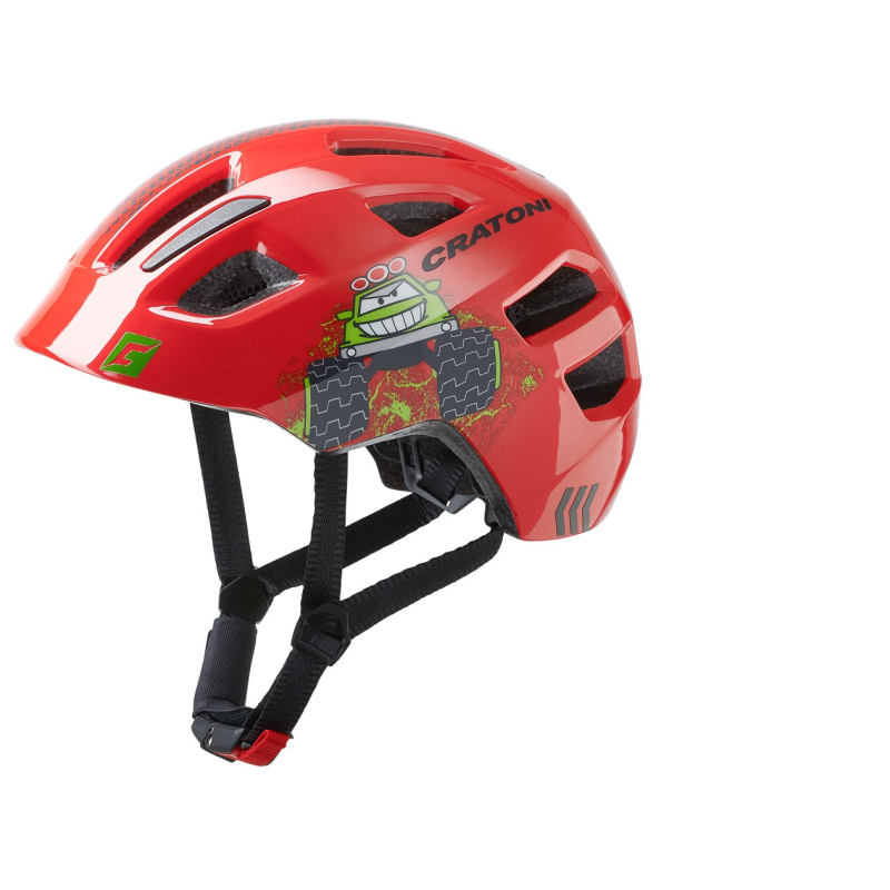 Cratoni Kask Çocuk Maxster (Kırmızı-Kamyon Des...