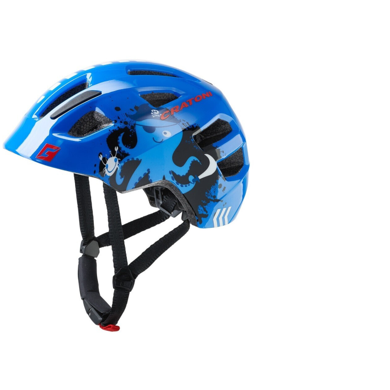 Cratoni Kask Çocuk Maxster (Mavi-Korsan Desen)