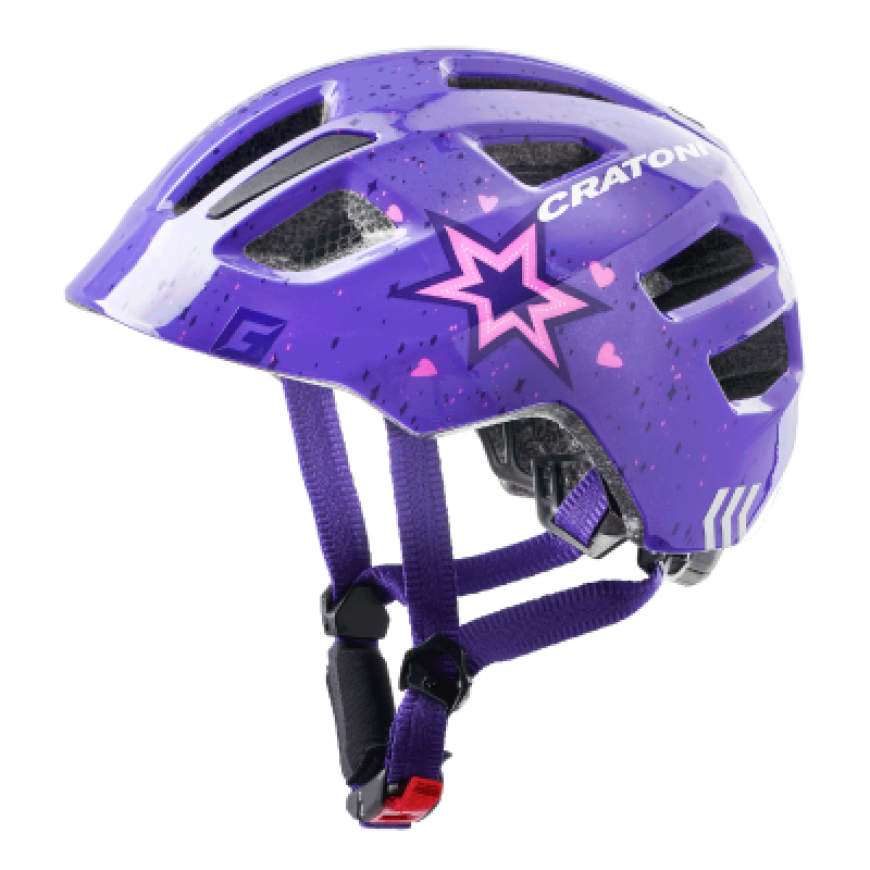 Cratoni Kask Çocuk Maxster (Mor-Yıldız)
