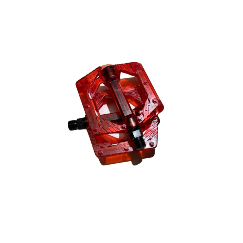 Platform Pedal Şeffaf Kırmızı