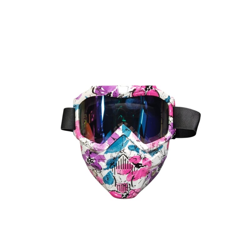 Jet Maske Sway Pembe-Mor-Beyaz