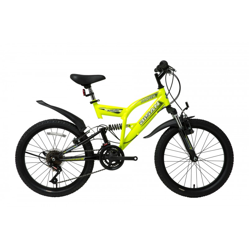 Bisan Jumper Çocuk Bisikleti 20 Jant (Neon Sarı-...