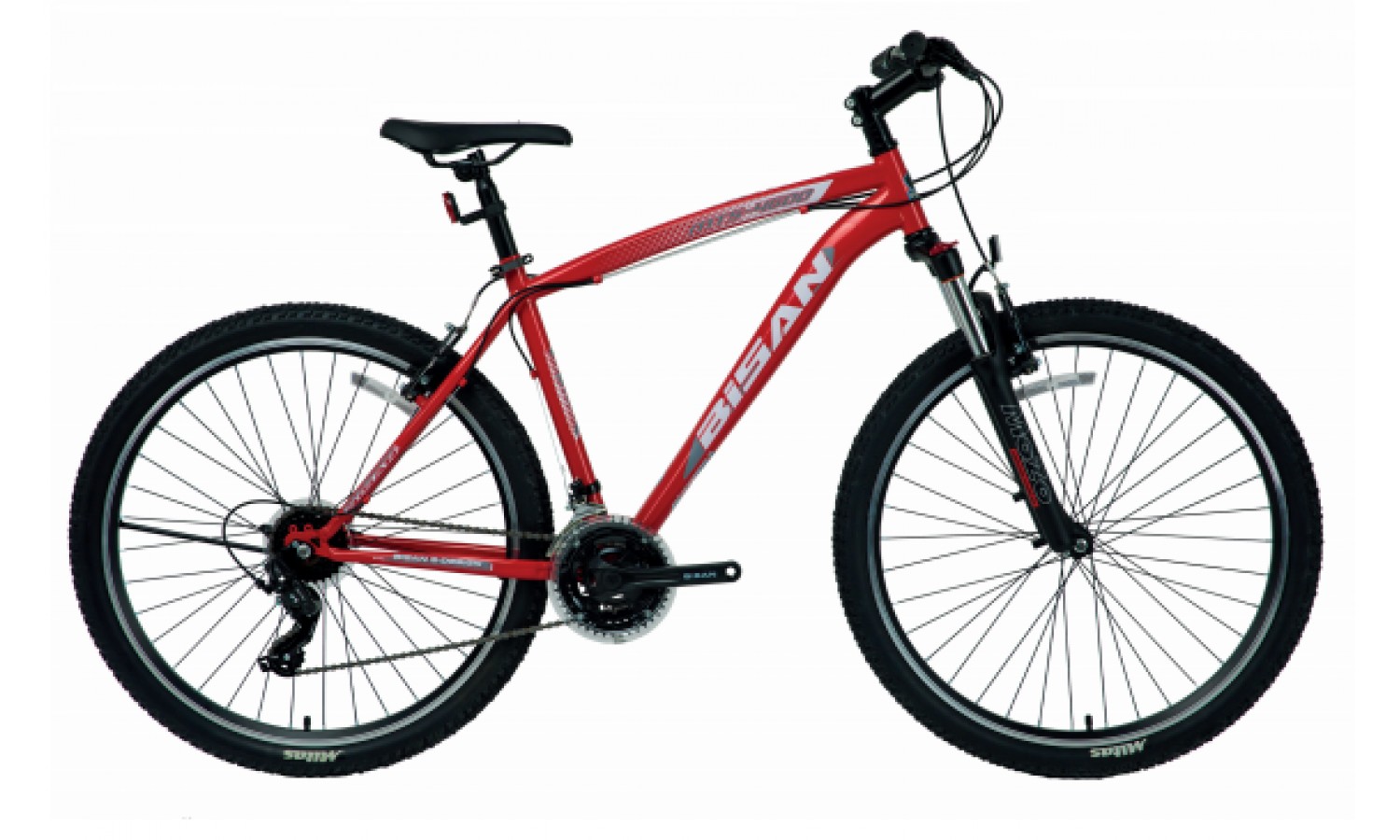 Bisan Mts 4600 26 V Dağ Bisikleti (Kırmızı-Beyaz)