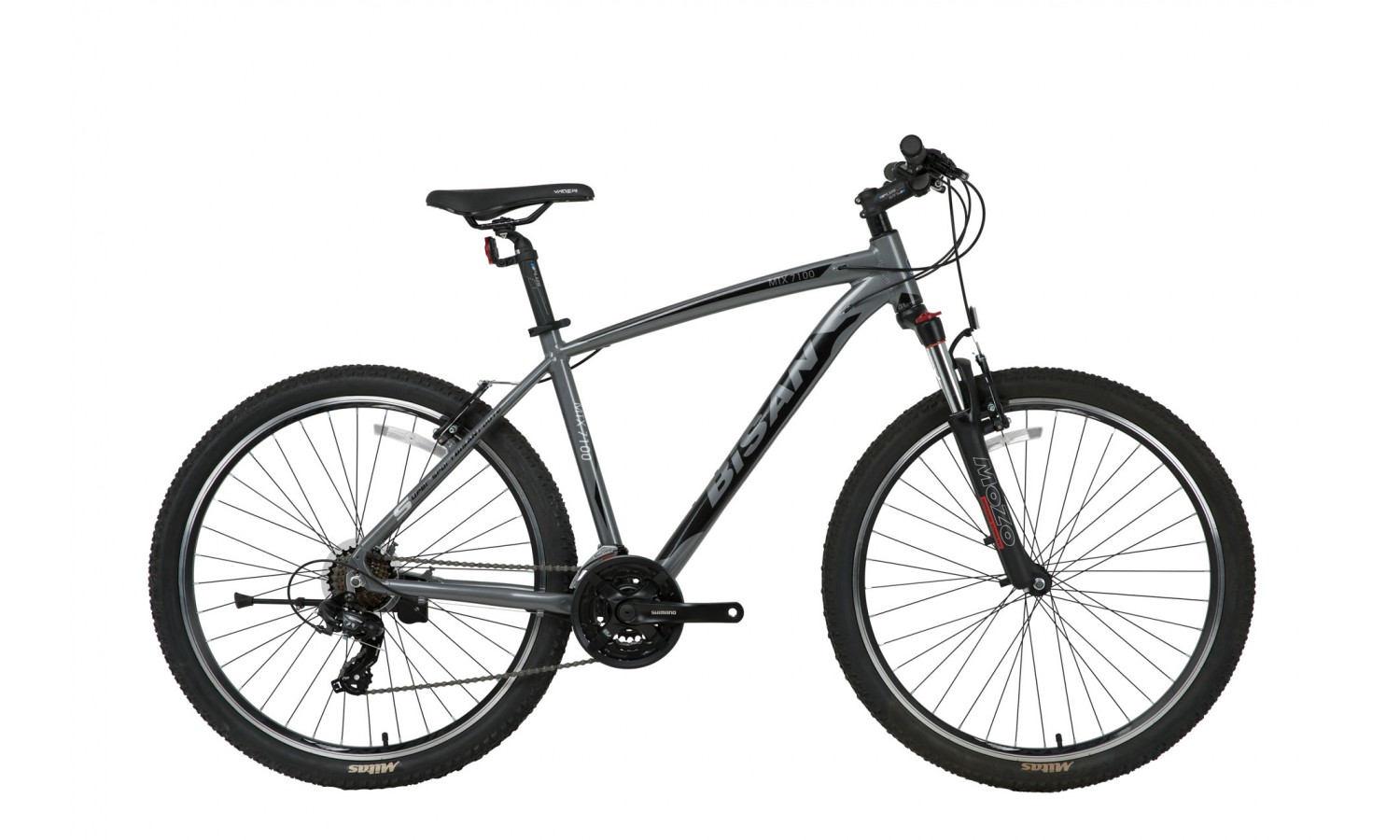 Bisan Mtx 7100 26 V Dağ Bisikleti (Gri Siyah)