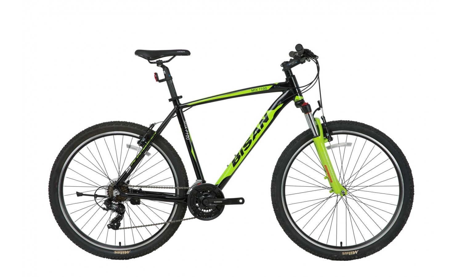 Bisan Mtx 7100 29 V Dağ Bisikleti (Siyah Yeşil)