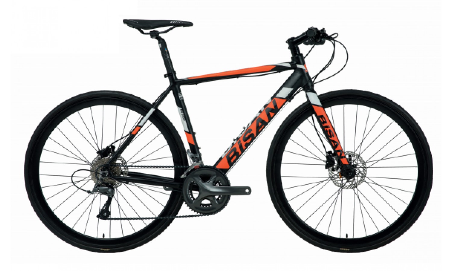 Bisan Rx 9100 Fitness 28 Hd Yarış Bisikleti Claris (Siyah Sarı)
