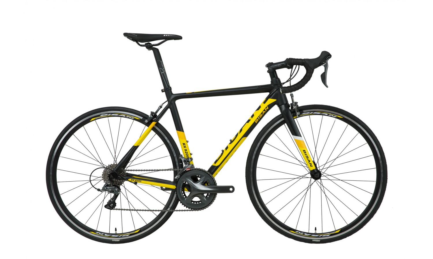 Bisan Rx 9200 28 V Yarış Bisikleti Claris (Siyah-Sarı)