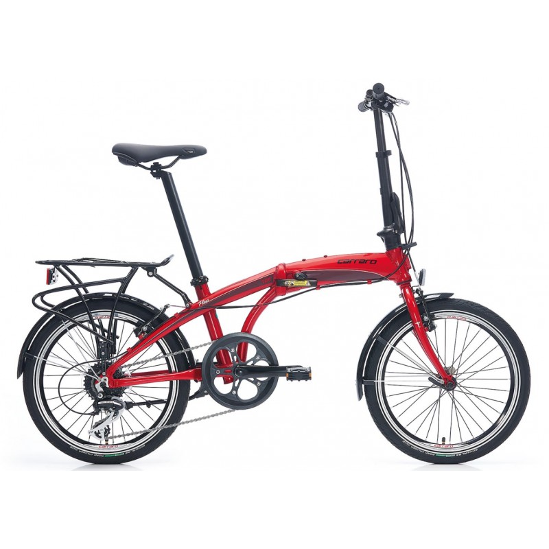 Carraro Flexi 108 20 V Katlanır Bisiklet (Krom Kırmızı Siyah)