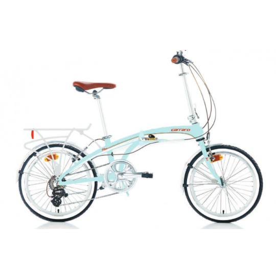 Carraro Flexi Classico 20 V Katlanır Bisiklet (Pastel Yeşil Beyaz)