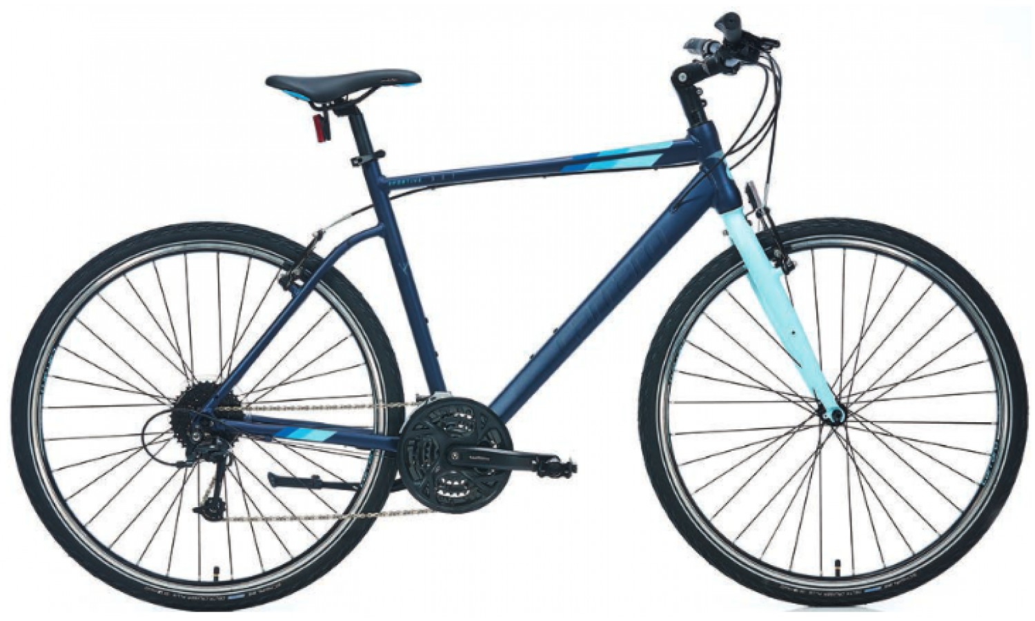Carraro Sportive 327 28 V Şehir Bisikleti (Mat Antrasit Gümüş Mavi)