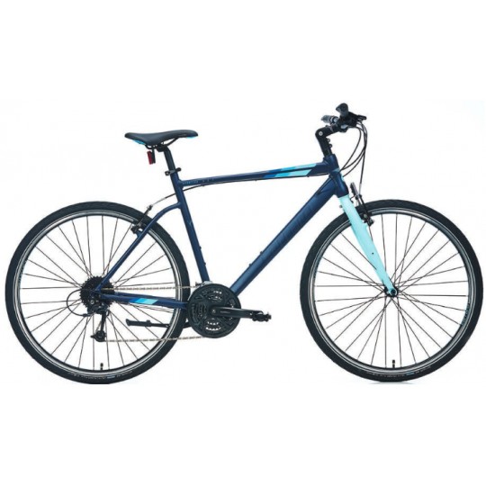Carraro Sportive 327 28 V Şehir Bisikleti (Mat Antrasit Gümüş Mavi)