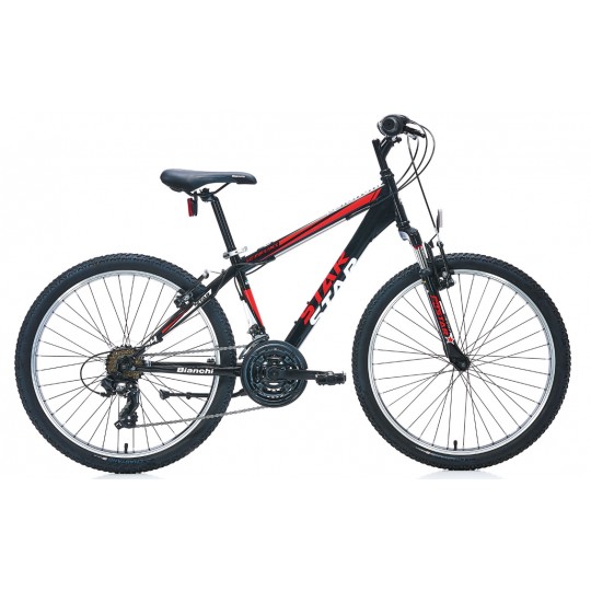 Bianchi Star 24 V Dağ Bisikleti (Siyah Kırmızı Beyaz)