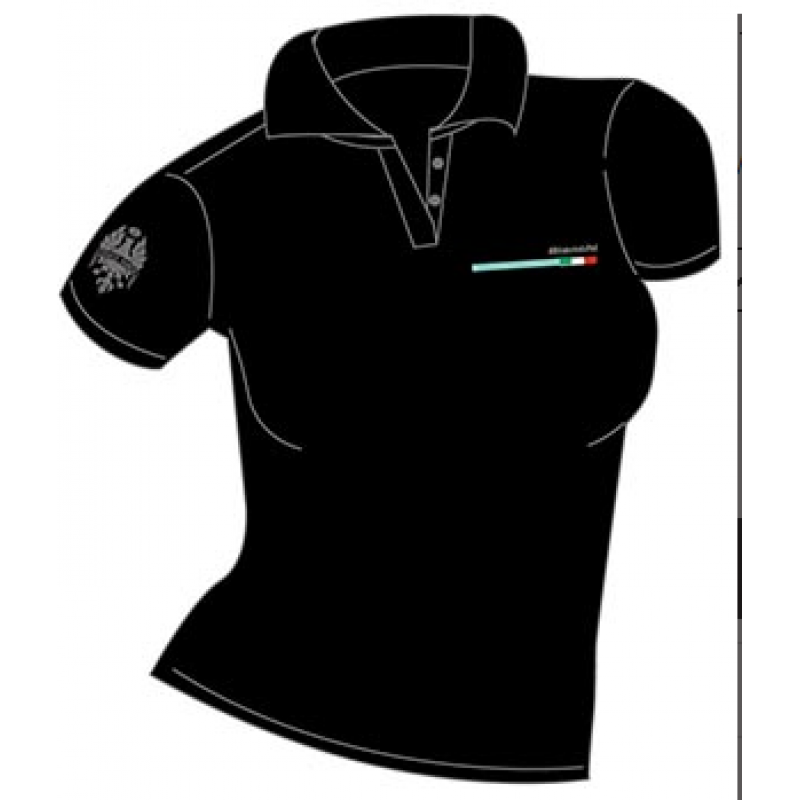 Bianchi Polo T-Shirt Donna Nero Siyah Kadın