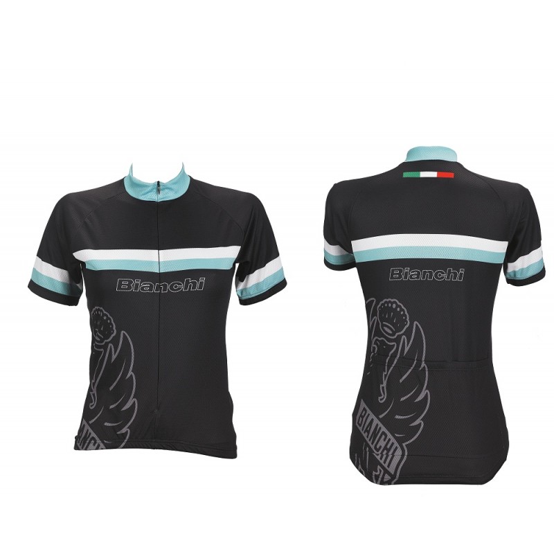 Forma Üst Kısa Kollu Bianchi Bayan Sport Siyah/Celeste/Beyaz S