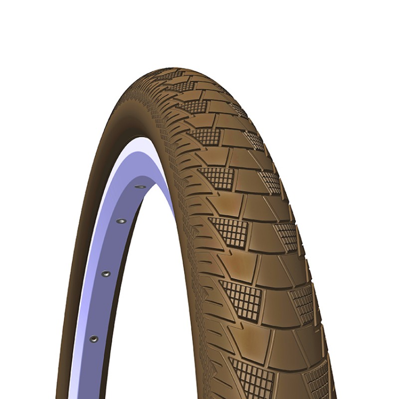 Dış Lastik 28x200 Zırhlı-Reflektörlü Kahverengi Mitas City Hopper