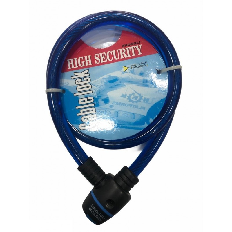Kilit 15x1000mm Zhongli Anahtarlı Mavi