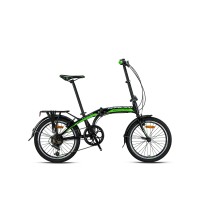 Kron Fold 3.0 20 V Katlanır Bisiklet (Siyah Yeşil Beyaz)