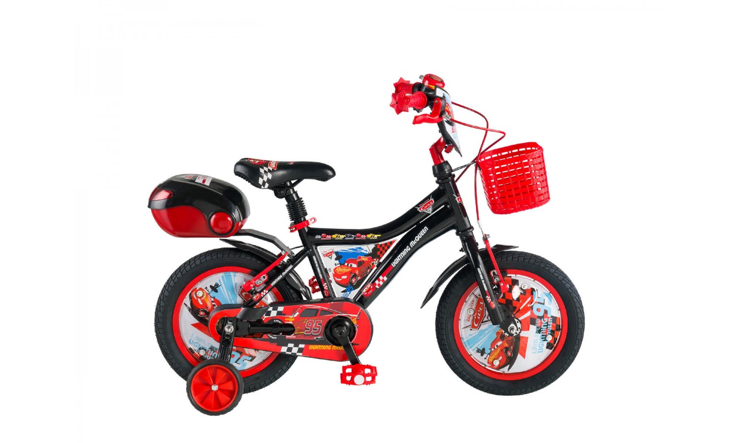 Kron Cars 14 V Çocuk Bisikleti (Siyah Kırmızı)
