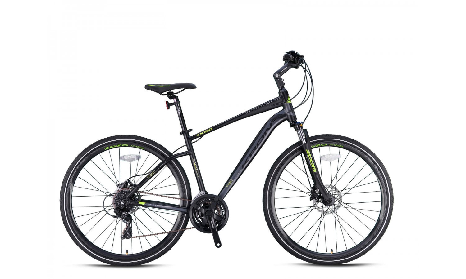 Kron Tx150 28 Hd Trekking Bisiklet (Mat Siyah Neon Sarı Füme)