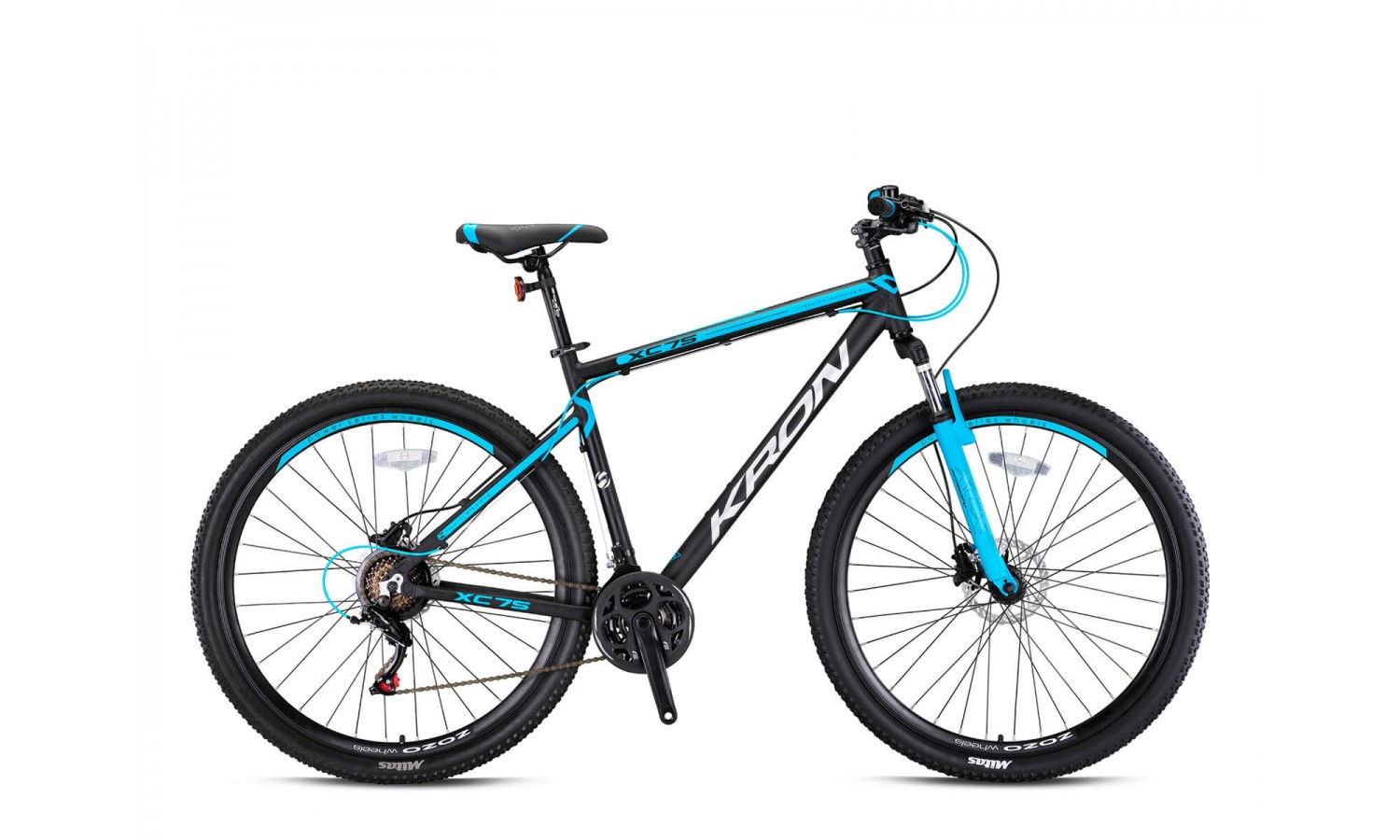 Kron Xc75 24 Md Dağ Bisikleti (Mat Siyah Mavi)