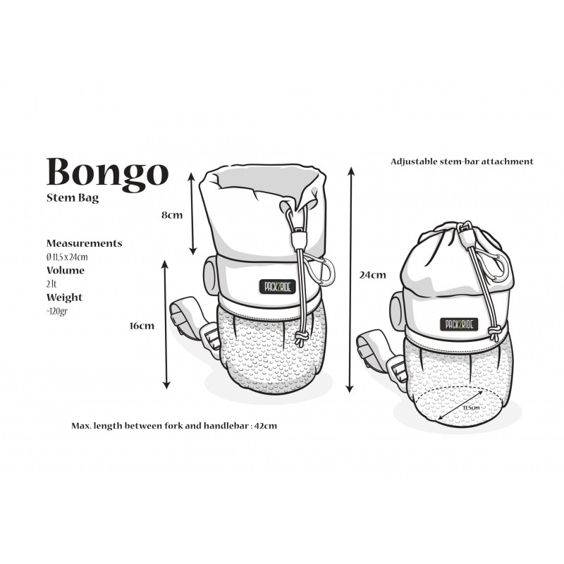 Gidon Çantası Bongo Pack2Ride (Siyah)