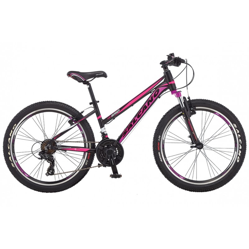 Salcano Ng650 24 V Lady DaÄŸ Bisikleti (Siyah Pembe Siyah)