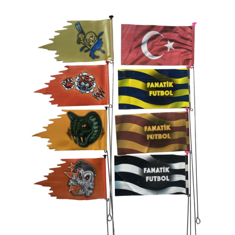 BAYRAK DİREĞİ PVC KARE (KARIŞIK) (48 CM)