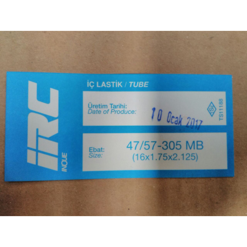İÇ LASTİK  16x1.75x2.125 (47/57-305 MB) (8602)