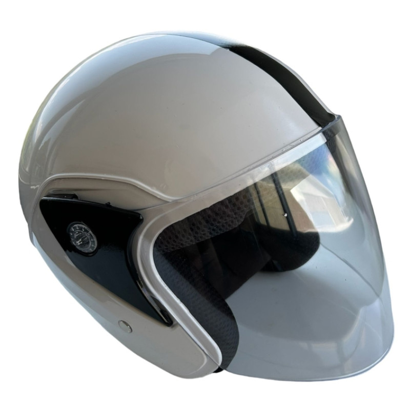 KASK ÇENELİKSİZ (Camlı) BEYAZ